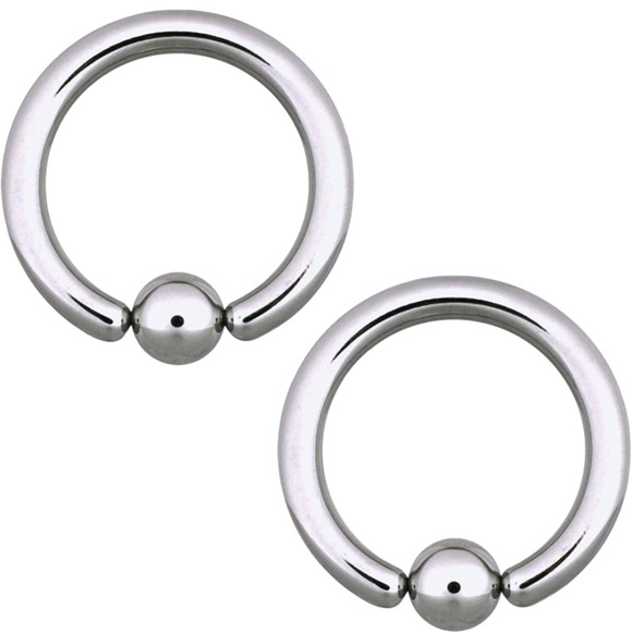 BodyJ4You 2PC Ball Closure Ring Stainless Steel 10G-20G BCR - Picture 1 of 4